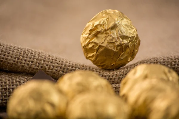 Italian chocolate sweets with decoration