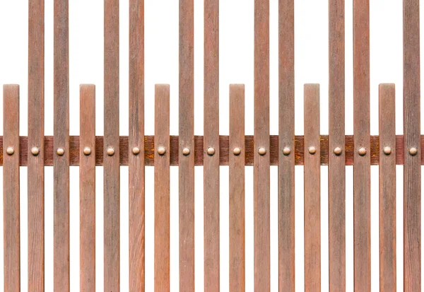 Isolated wood fence pattern.With clipping path.