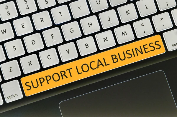 Keyboard  button written word support local business