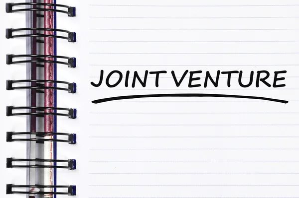 Joint venture words on spring note book