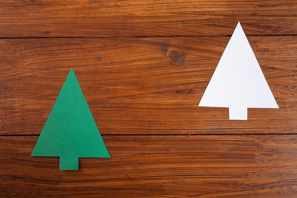 Simple paper fir trees