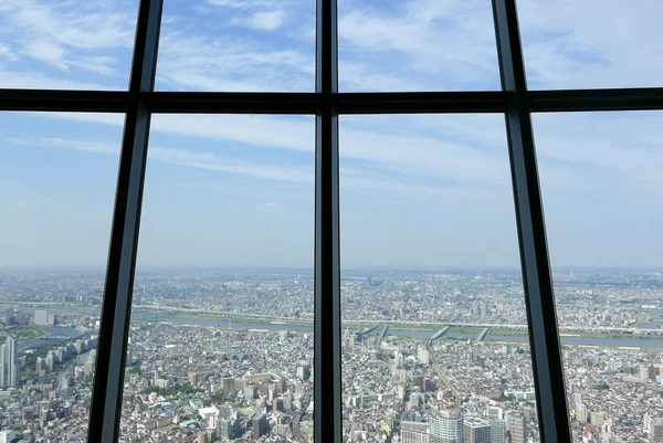 Japan Tokyo city top view from skytree tower