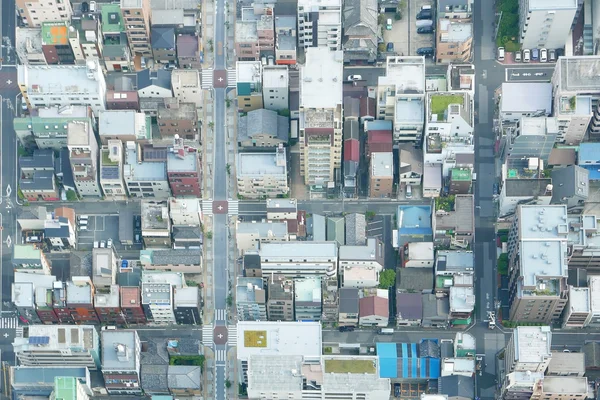 Japan Tokyo cityscape, building, road aerial view