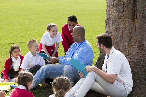 School Class Outdoors