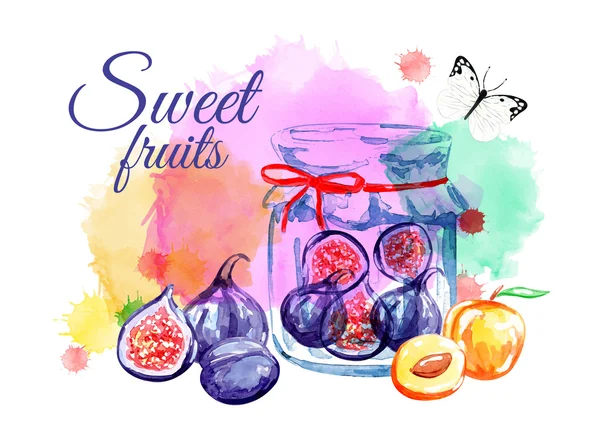 Sweet fruits background