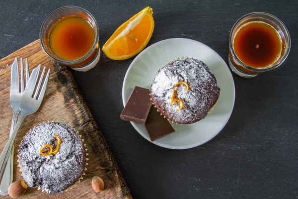 Chocolate and orange cupcakes