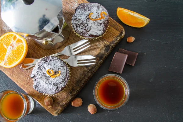 Chocolate and orange cupcakes