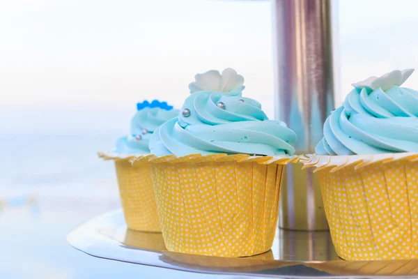 Blue Wedding cupcakes