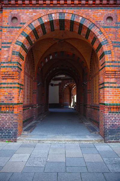 Large entry way in a building in Hamburg, Germany