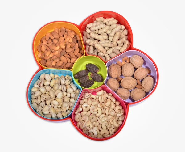 Dry Fruits Tray with 5 Different Items to Eat