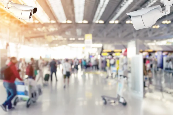 Security cameras (CCTV)  inside the airport.