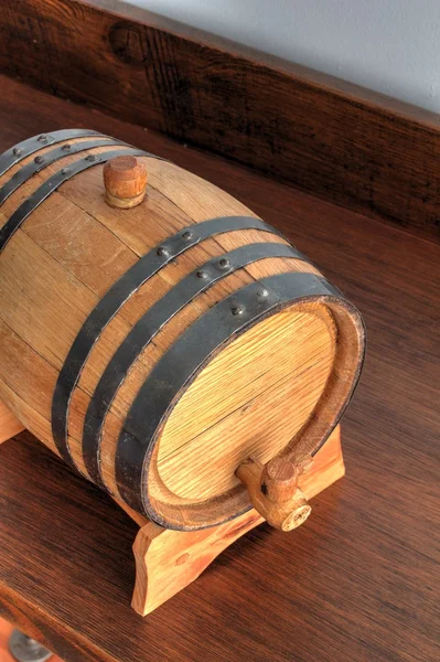 Small wood barrel
