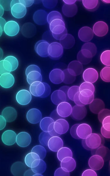 Abstract soft bokeh blur circles on a pretty Lights rainbow