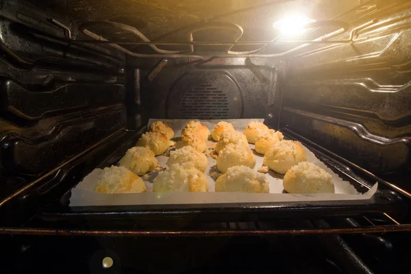 Curd Buns Baking in the Oven