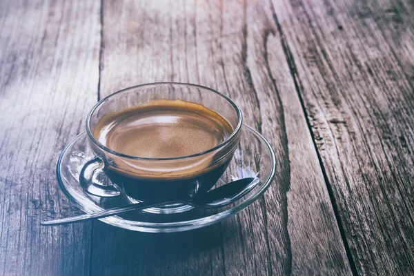 Cup of coffee on the table in the morning,selective focus