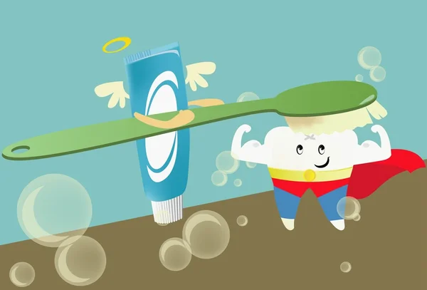 Healthy teeth and toothpaste