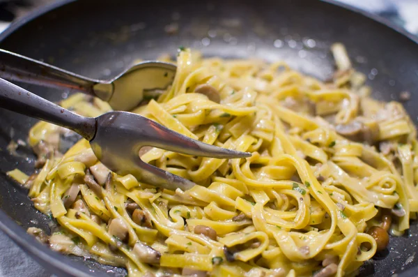 Precooked italian noodles tagliatelle