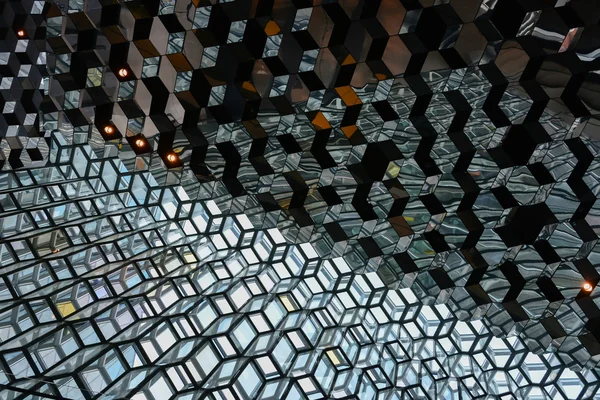 REYKJAVIK, April 9 th 2014: Harpa Hall with its unique architecture. REYKJAVIK, ICELAND