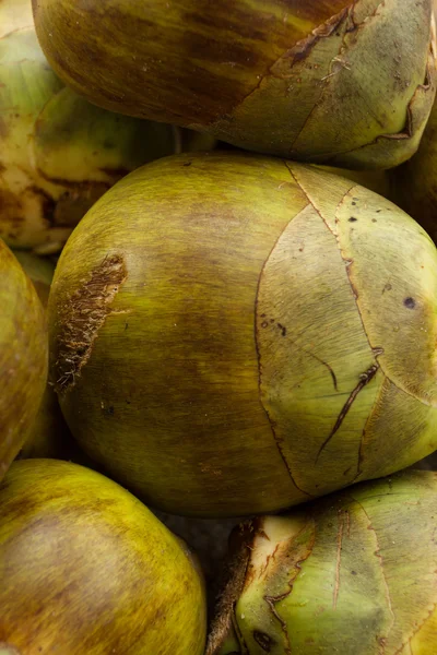 Green coconuts. Indian style.