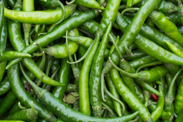 Long, hot green chili.