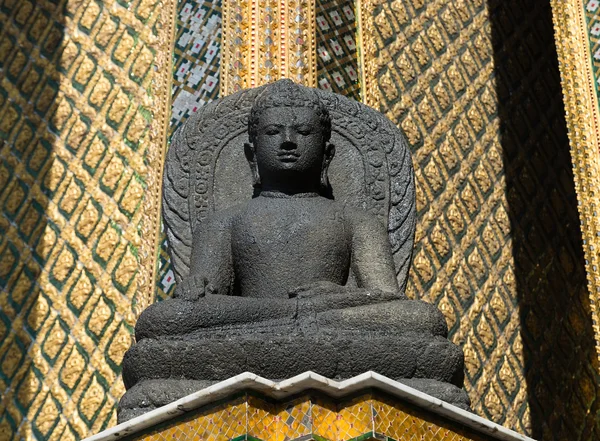 Dark sculpture of Buddha