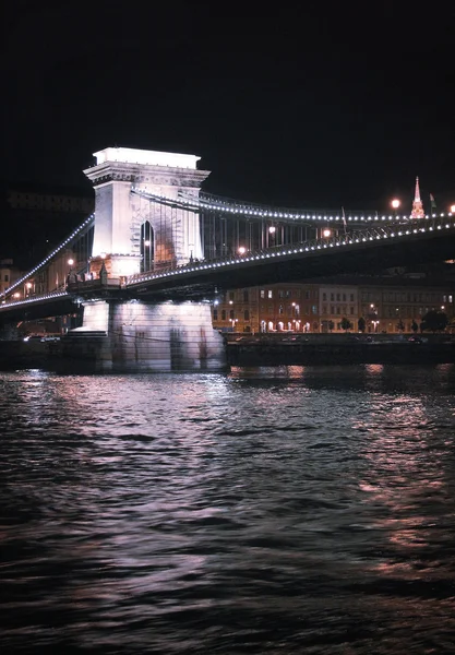 Lighting bridge in Budapest