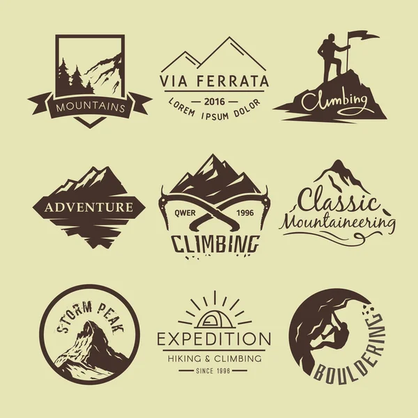 Labels on the theme of Climbing