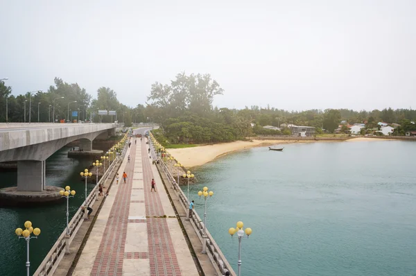 Sarasin Bridge, link between main land of Thailand and Phuket Island