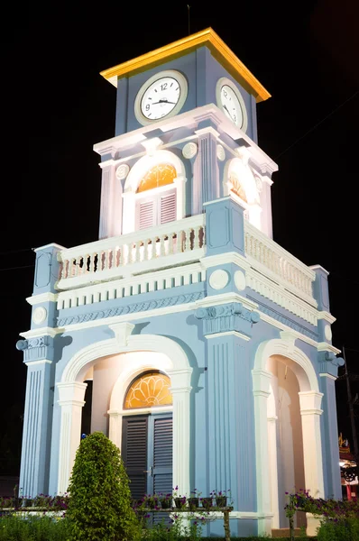 Surin Circle with clock tower in Phuket Town