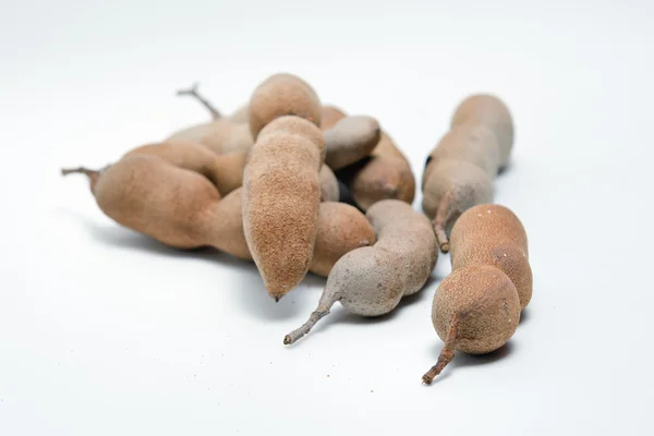 Pile of bitter gourd isolated on white background