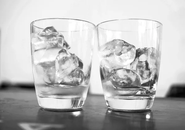 Two glasses of ice