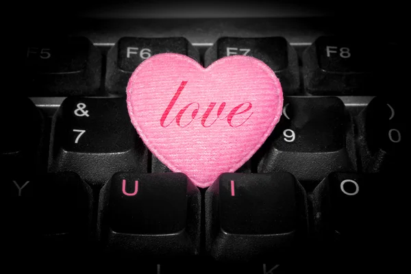 U and I - love forever - \'love\' on pink heart