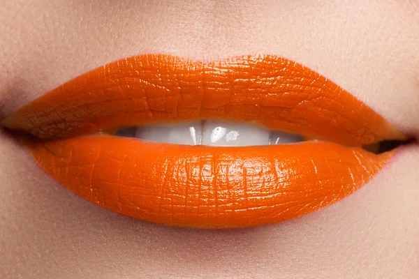 Perfect Lips. Sexy girl mouth close up. Beauty young woman smile. Natural plump full Lip. Lips augmentation. Close up detail. Bright full lips.