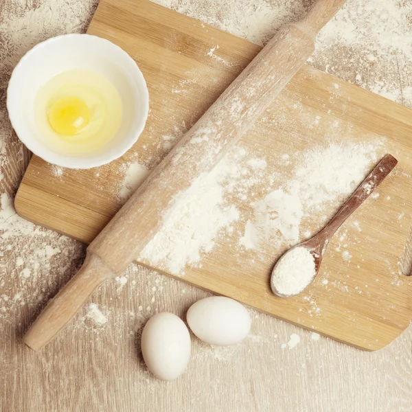 Basic ingredients for baking