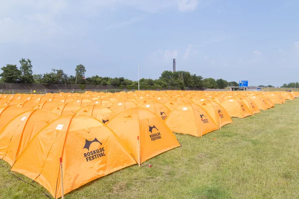 Roskilde Festival 2016 - Rows of orange tents