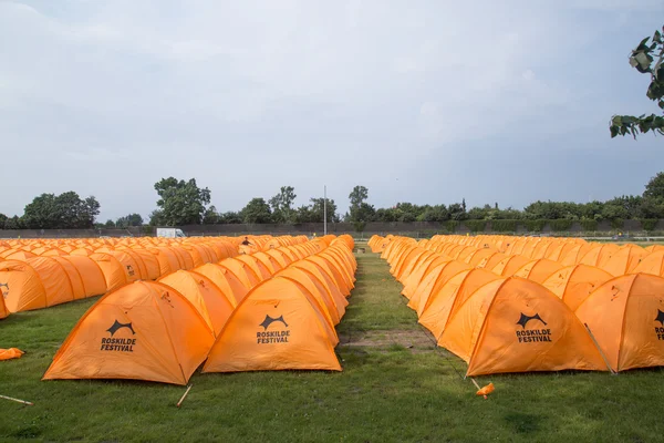 Roskilde Festival 2016 - Rows of orange tents