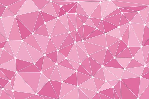 Background triangulation, Pink color. Polygonal background. Abstract form with connected lines and dots. Multicolor geometric rumpled triangular low poly style gradient illustration graphic