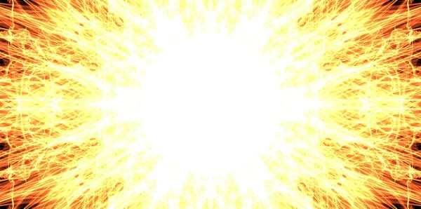 The fiery background. Symmetric flames. Wallpaper fire. An explosion on the sun.The big Bang