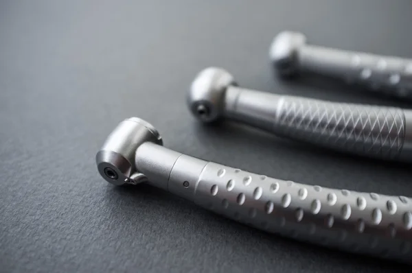 Dental turbine handpieces. Instruments close-up