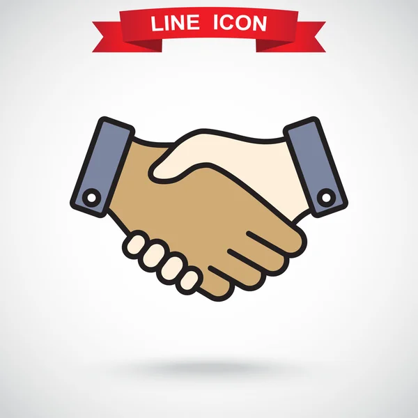 Business handshake icon