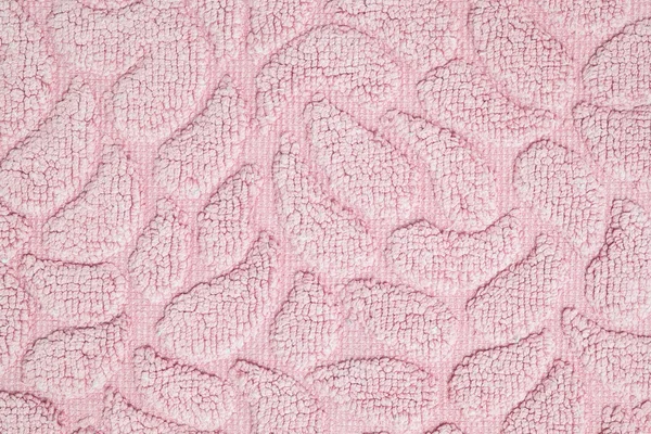 Closeup surface fabric pattern at old pink fabric mat texture background