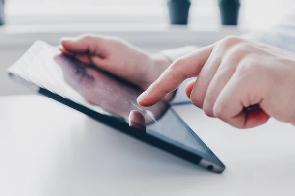 Businessman working with devices