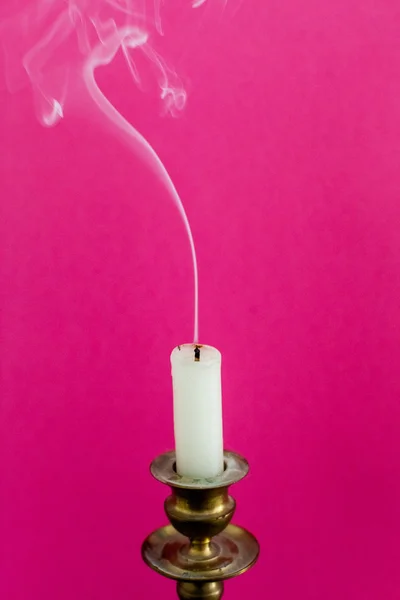 Retro candle holder with candle