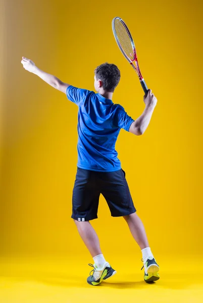 One man tennis player