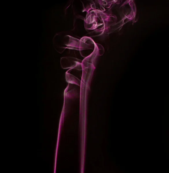 Hookah smoke on a black background assorted colors