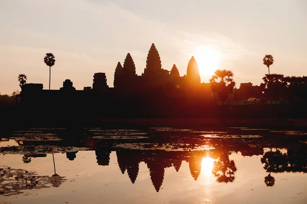 Sunrise in Angkor Wat, a temple complex in Cambodia