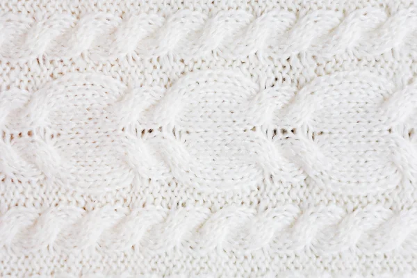 Abstract knitted background. Wool white sweater texture. Close up picture of  knitted pattern.