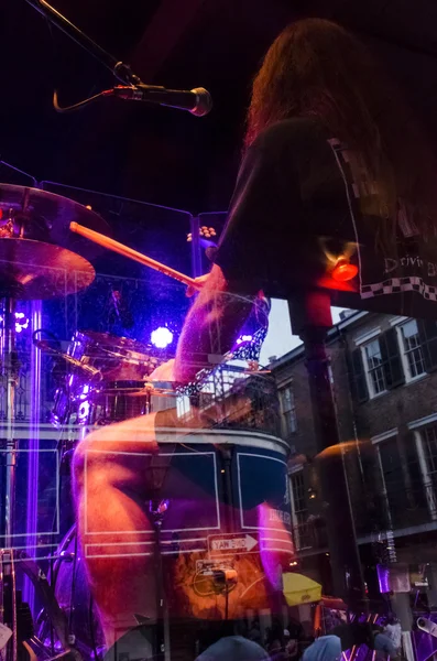 A local musician in a bar on Bourbon Street at French Quarter in New Orleans