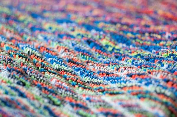 Colorful terry cloth with blurry details