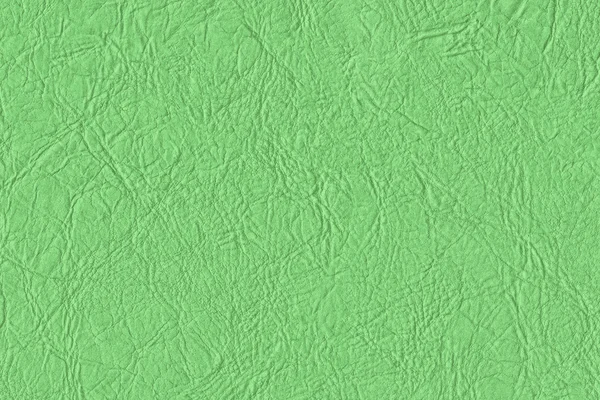 Artificial Eco Leather Kelly Green Crumpled Texture Sample